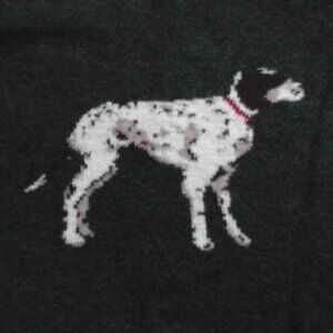 ORVIS DARK GREEN DOG LOGO SWEATER SIZE XS